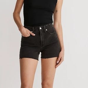 Madewell high rise short lunar wash